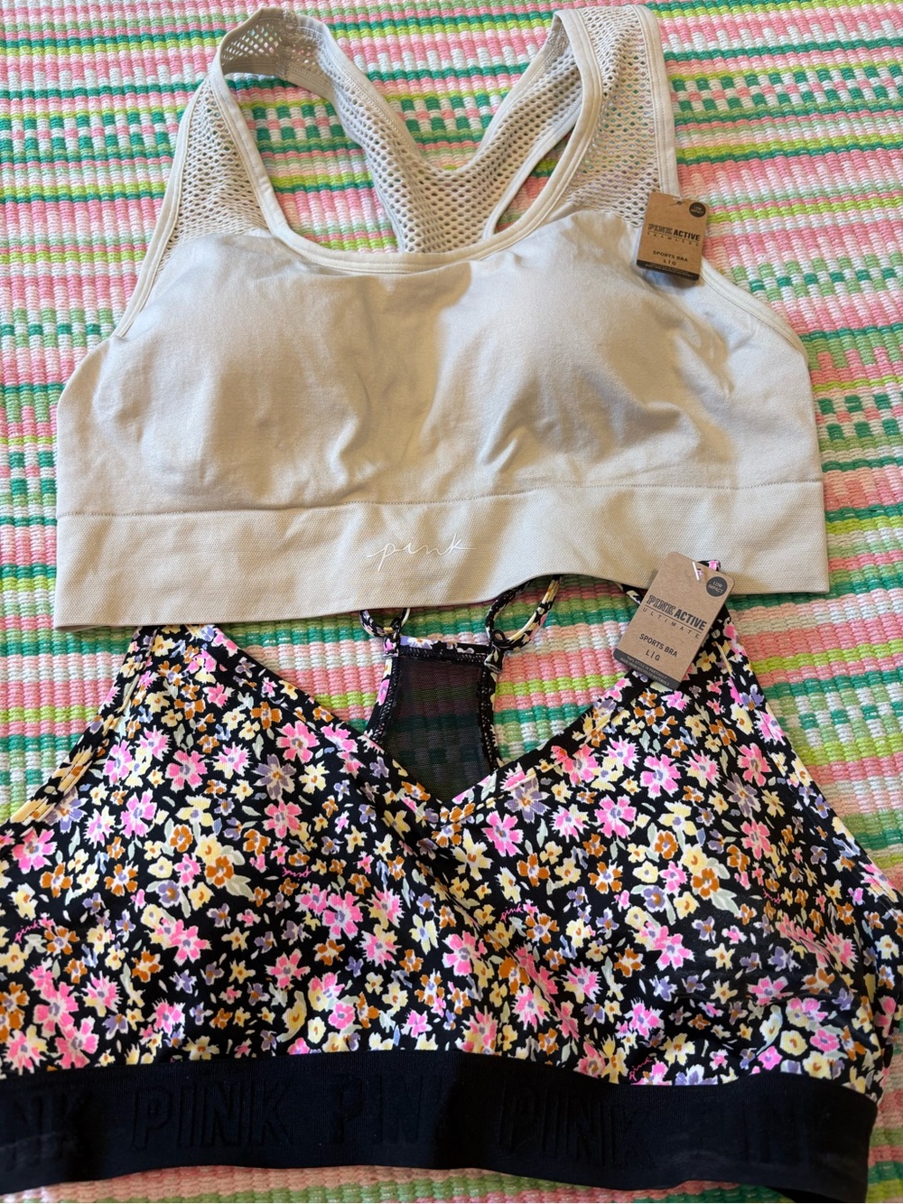 Pink Active Sport Bras